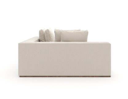 Caracole - Bello Corner Laf Chaise in Green - UPH-024-CHL1-A