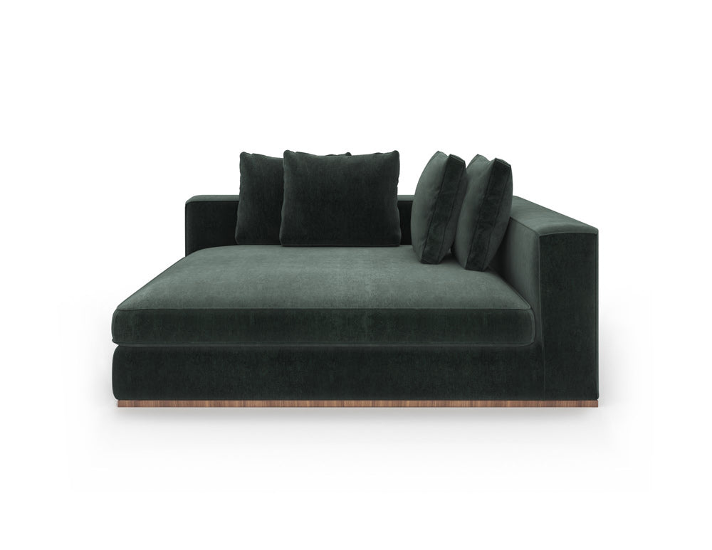 Caracole - Bello Corner Raf Chaise in White - UPH-024-CHR1-B