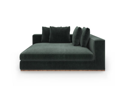 Caracole - Bello Corner Raf Chaise in White - UPH-024-CHR1-B