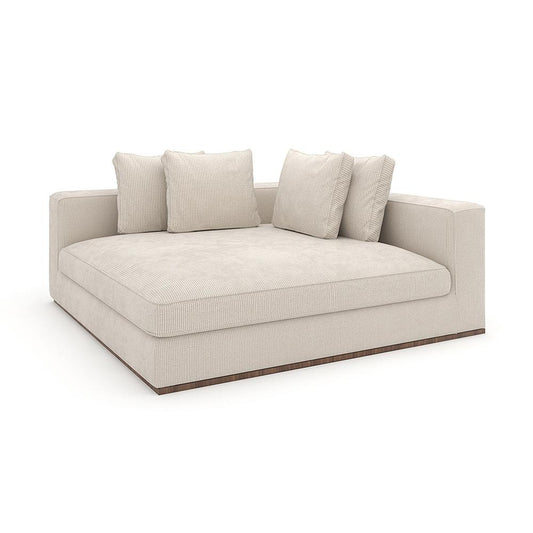 Caracole - Bello Corner Raf Chaise in White - UPH-024-CHR1-B veiw 1