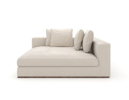 Caracole - Bello Corner Raf Chaise in White - UPH-024-CHR1-B