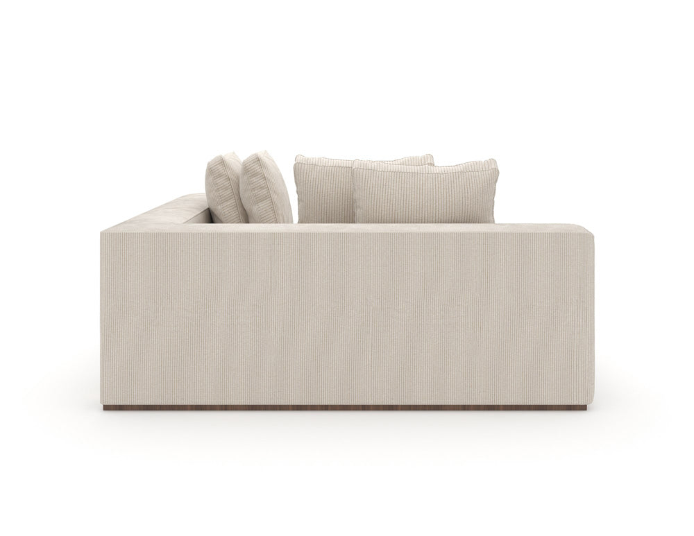 Caracole - Bello Corner Raf Chaise in White - UPH-024-CHR1-B