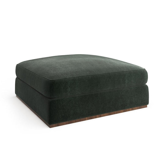 Caracole - Bello Ottoman in Green - UPH-024-041-A veiw 1