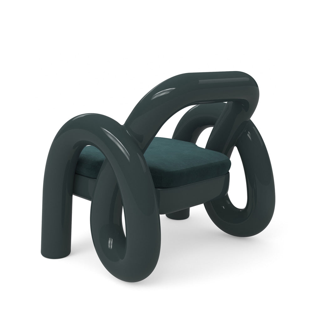 Caracole - Gelee Accent Chair in Apatite Gloss - UPH-024-131-A