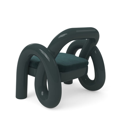 Caracole - Gelee Accent Chair in Apatite Gloss - UPH-024-131-A