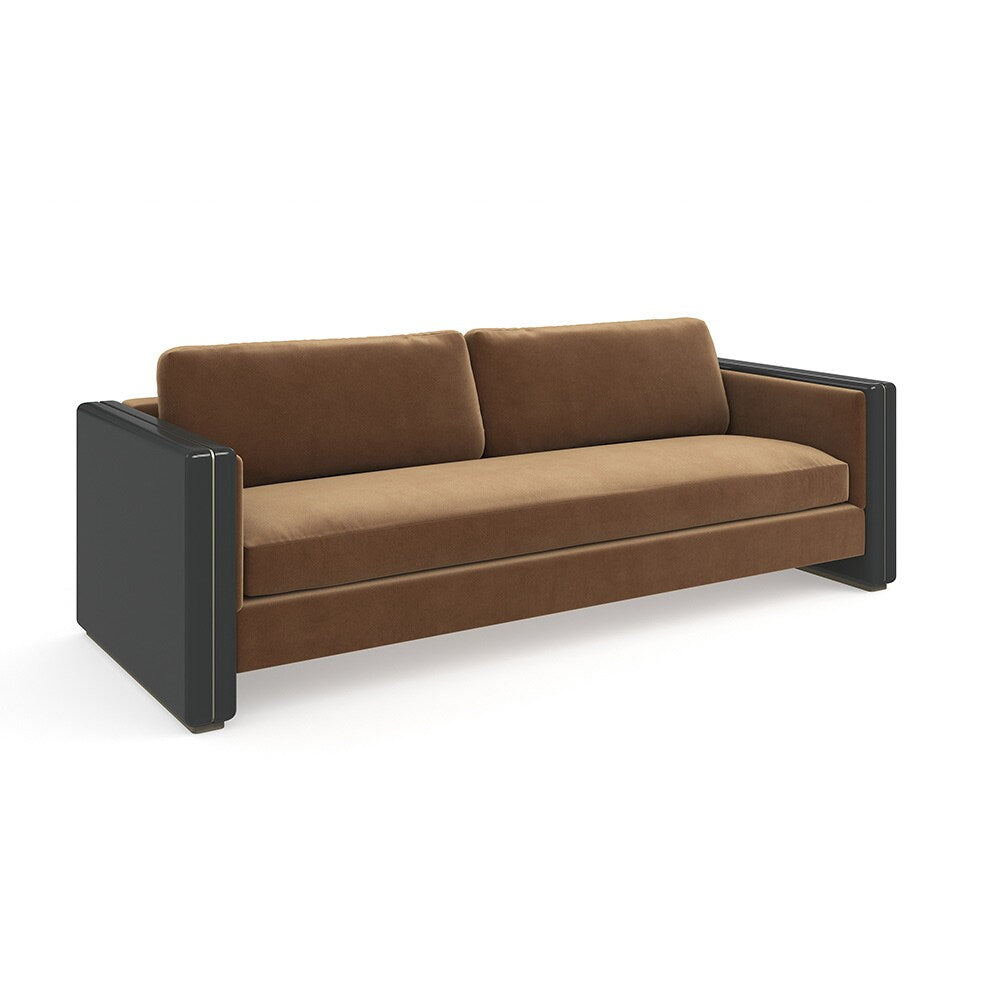 Caracole - Gelee Sofa  in Chocolate Truffle - UPH-024-212-A veiw 1