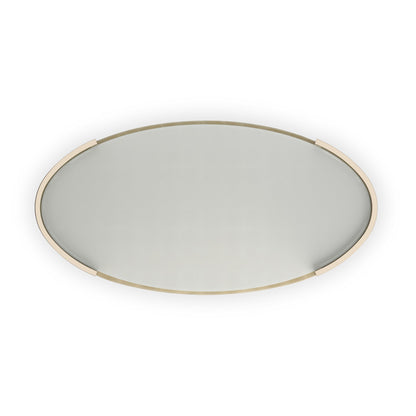 Caracole - Love Oval Cocktail Table in Oracle-Whisper of Gold - CLA-024-4013