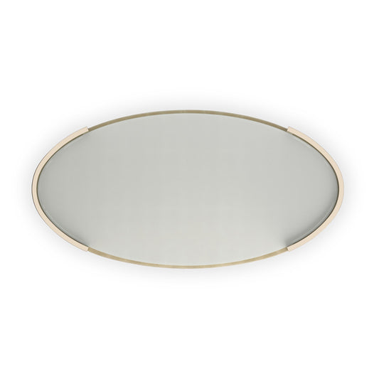 Caracole - Love Oval Cocktail Table in Oracle-Whisper of Gold - CLA-024-4013