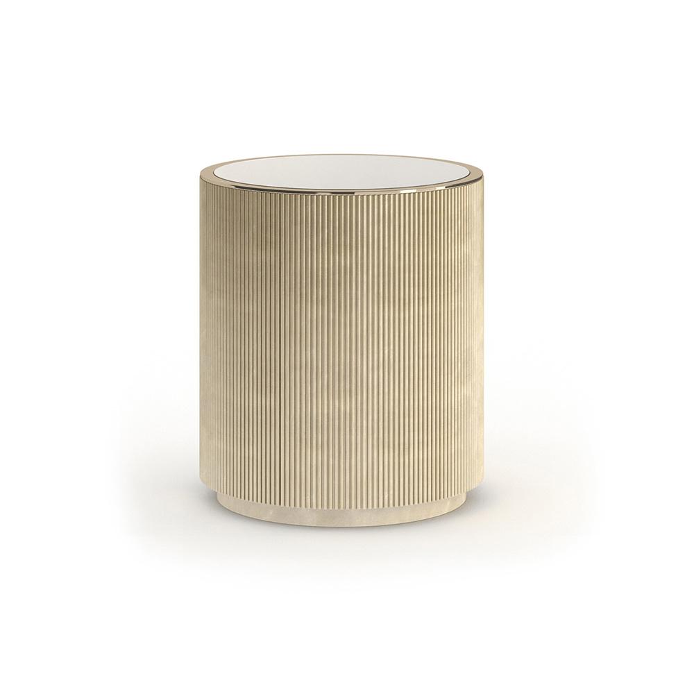 Caracole - Love Round End Table  in Oracle-Whisper of Gold - CLA-024-417 veiw 1