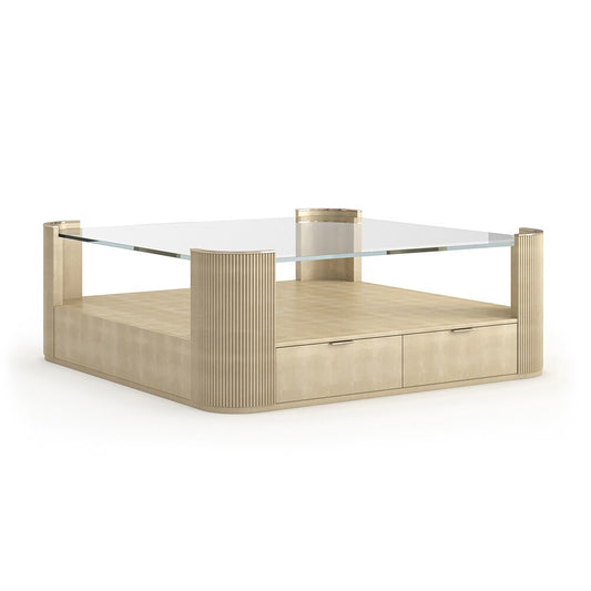 Caracole - Love Square Cocktail Table  in Oracle-Whisper of Gold - CLA-024-4015 veiw 1