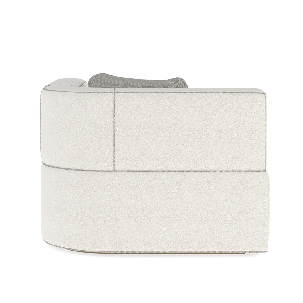 Caracole - Marbella Raf Chaise in White - M150-023-RH1-B
