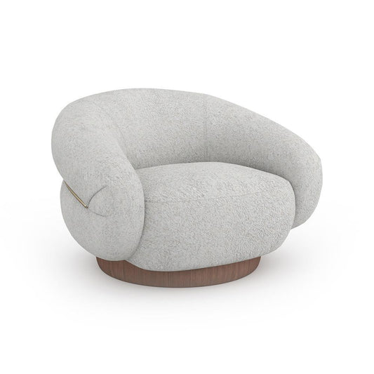 Caracole - Smoosh Swivel Chair in Gray - UPH-024-031-B veiw 1