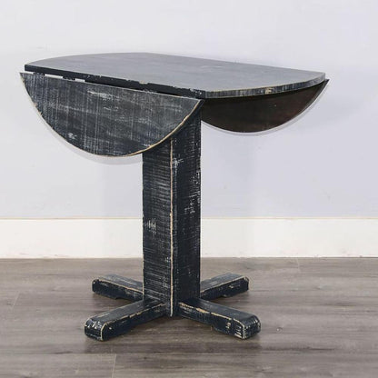 Sunny Designs - Black Sand Drop Leaf Table - 1001BS veiw 3