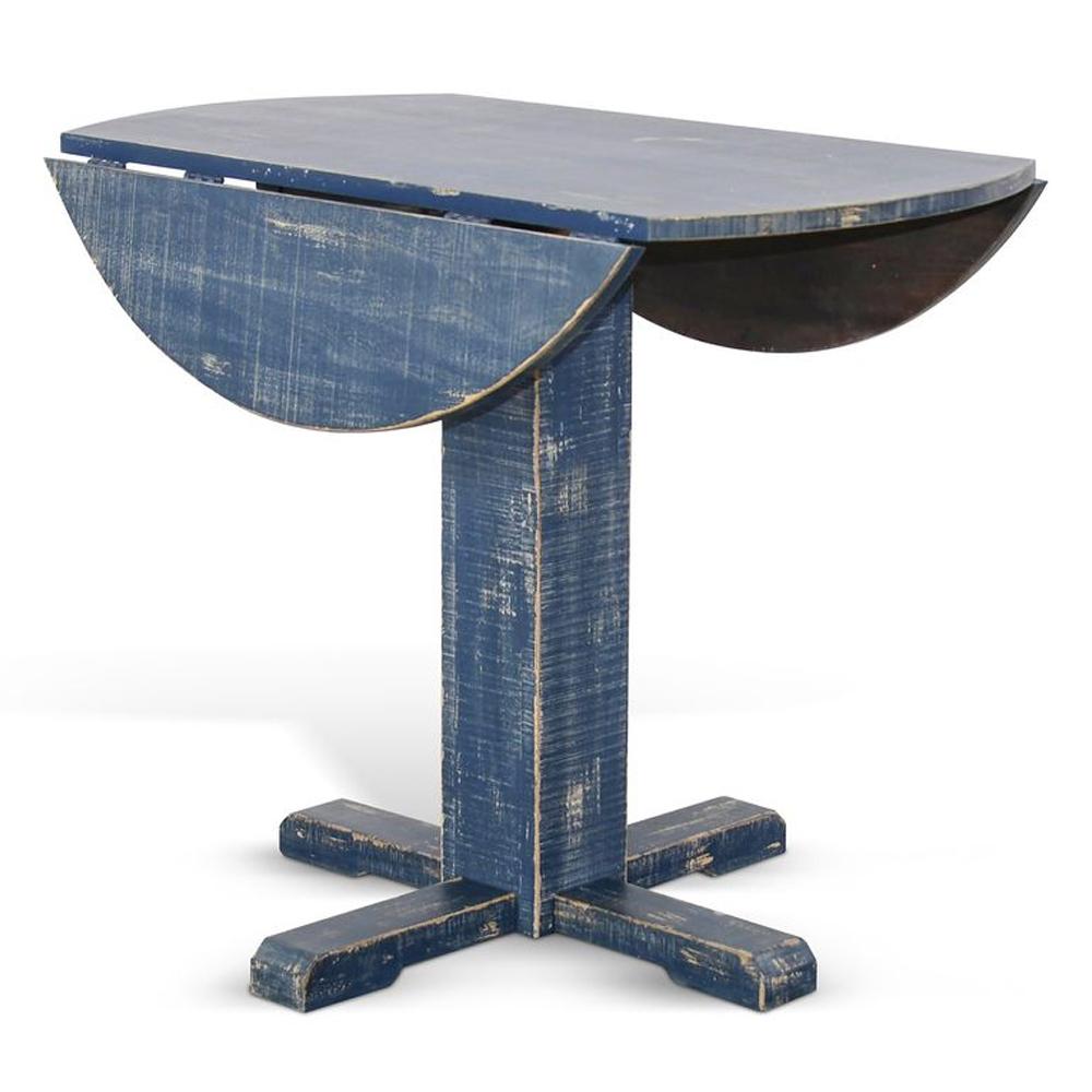 Sunny Designs - Ocean Blue Drop Leaf Table - 1001OB veiw 1