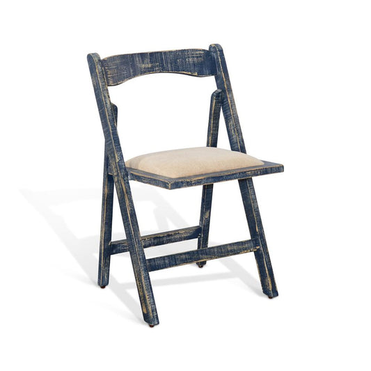 Sunny Designs - Folding Dining Chair - Blue - 1420OB veiw 1