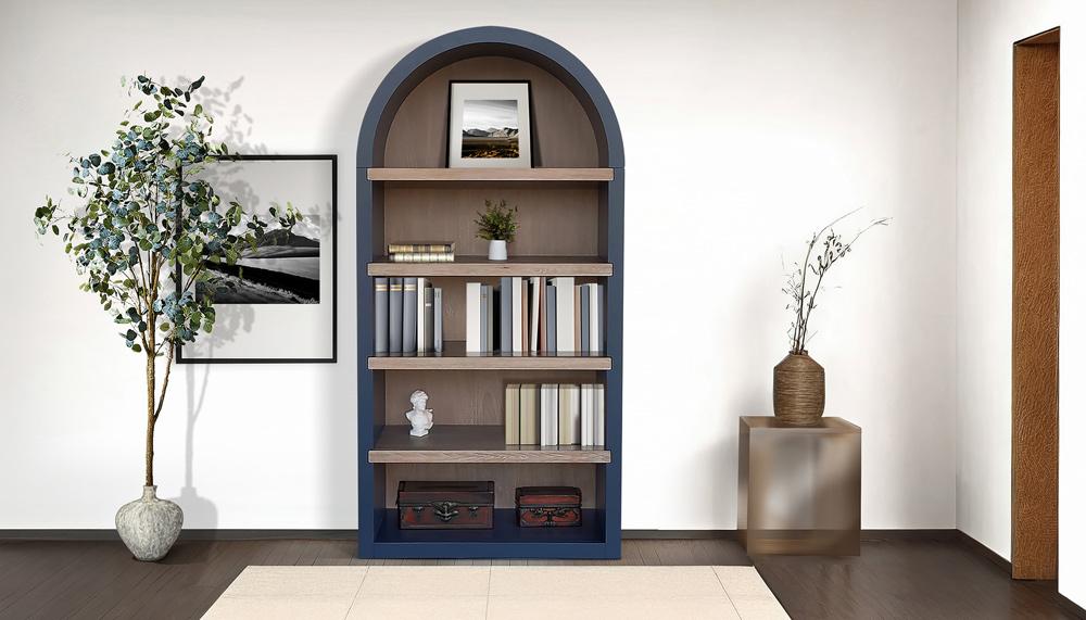 Sunny Designs - Logan Arched Bookcase - Blue - 2150CS veiw 2