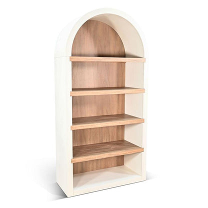 Sunny Designs - Logan Arched Bookcase - White - 2150MO veiw 1