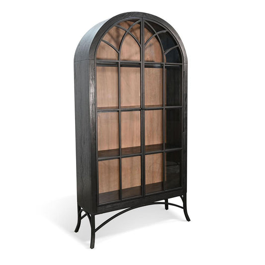 Sunny Designs - Ella Glass Display Cabinet - Black - 2153UO veiw 1