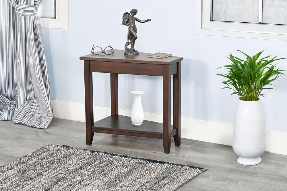 Sunny Designs - Chair Side Table - Dark Brown - 2226CB veiw 3