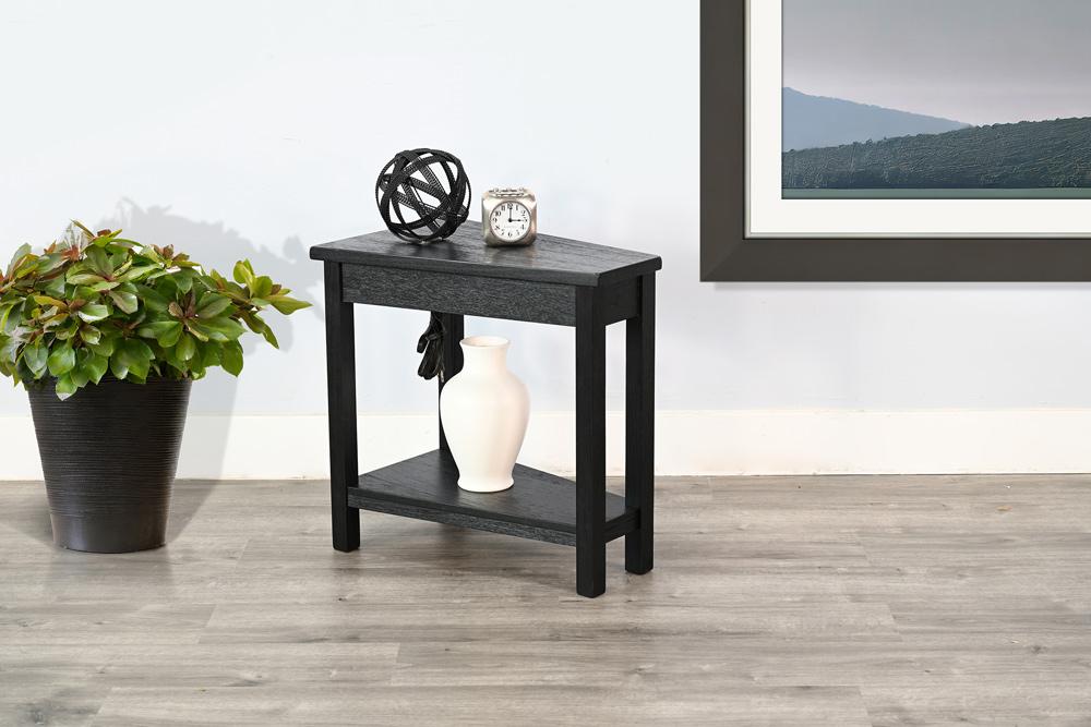 Sunny Designs - Chair Side Table with Power Strip - Black - 2226UM-P veiw 3