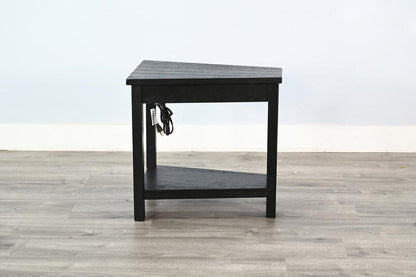 Sunny Designs - Chair Side Table with Power Strip - Black - 2226UM-P veiw 4