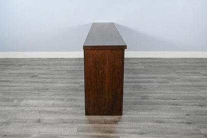 Sunny Designs - 98in Media Console with Electric Fireplace - Dark Brown - K3662CB-98W veiw 3