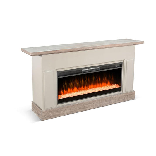 Sunny Designs - 72in Media Console with Electric Fireplace - Natural - K3684WP-C veiw 1