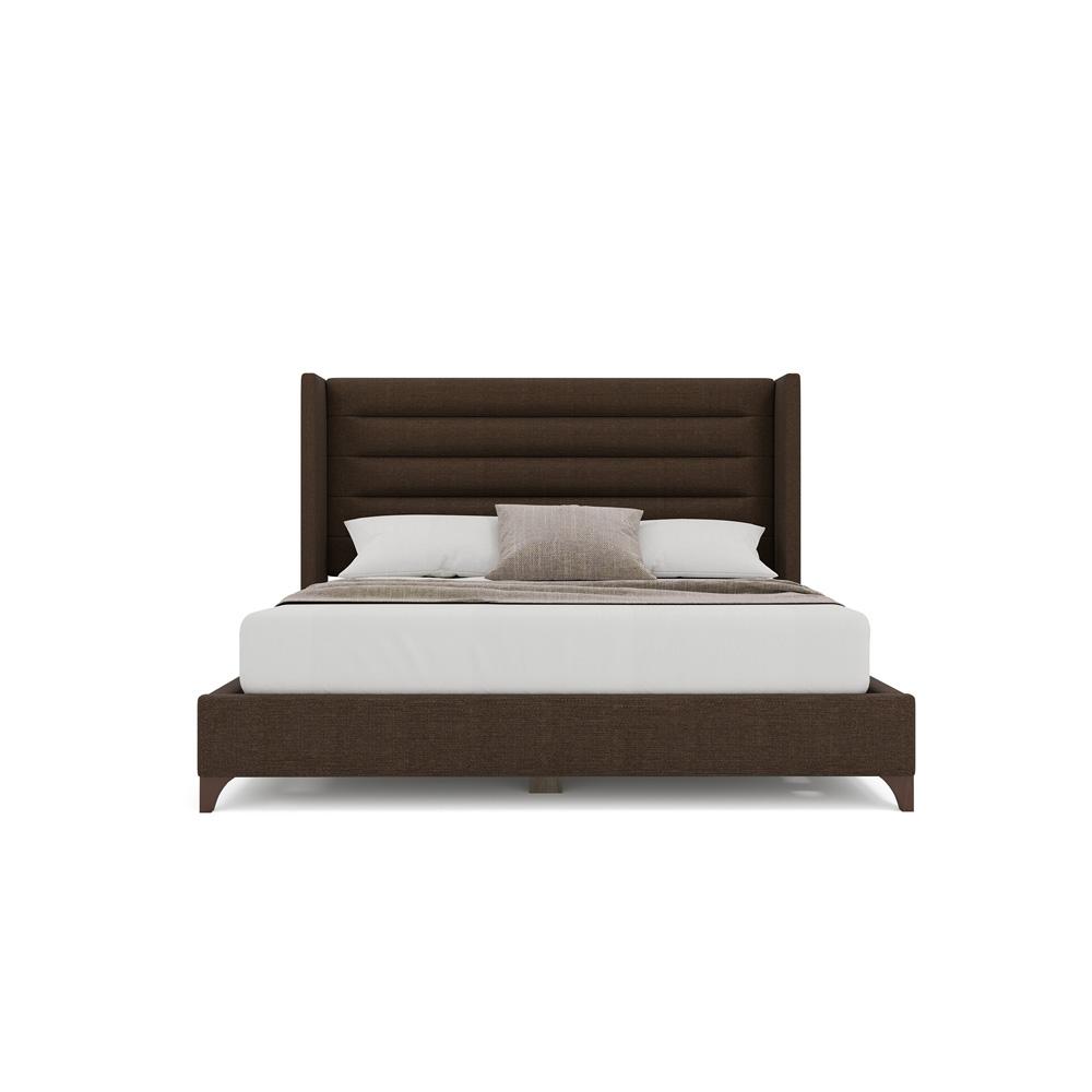 Nativa Interiors - Megan Horizontal Channel King Bed Brown - BED-MEGAN-HC-KN-PF-BROWN veiw 3