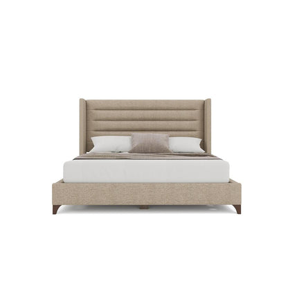 Nativa Interiors - Megan Horizontal Channel King Bed Flax - BED-MEGAN-HC-KN-PF-FLAX veiw 3