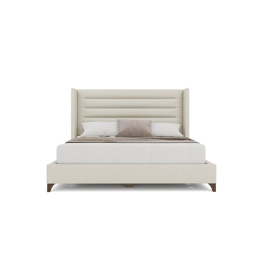 Nativa Interiors - Megan Horizontal Channel King Bed Off White - BED-MEGAN-HC-KN-PF-WHITE veiw 3