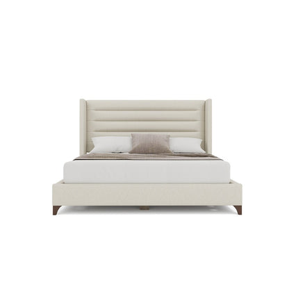 Nativa Interiors - Megan Horizontal Channel King Bed Off White - BED-MEGAN-HC-KN-PF-WHITE veiw 3