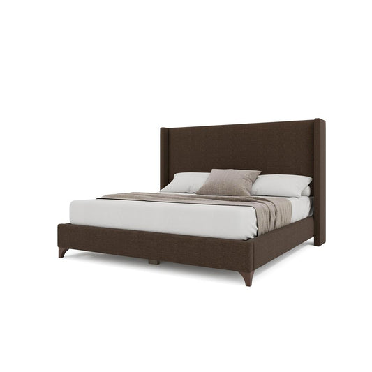 Nativa Interiors - Megan Classic Plain King Bed Brown - BED-MEGAN-PL-KN-PF-BROWN veiw 2