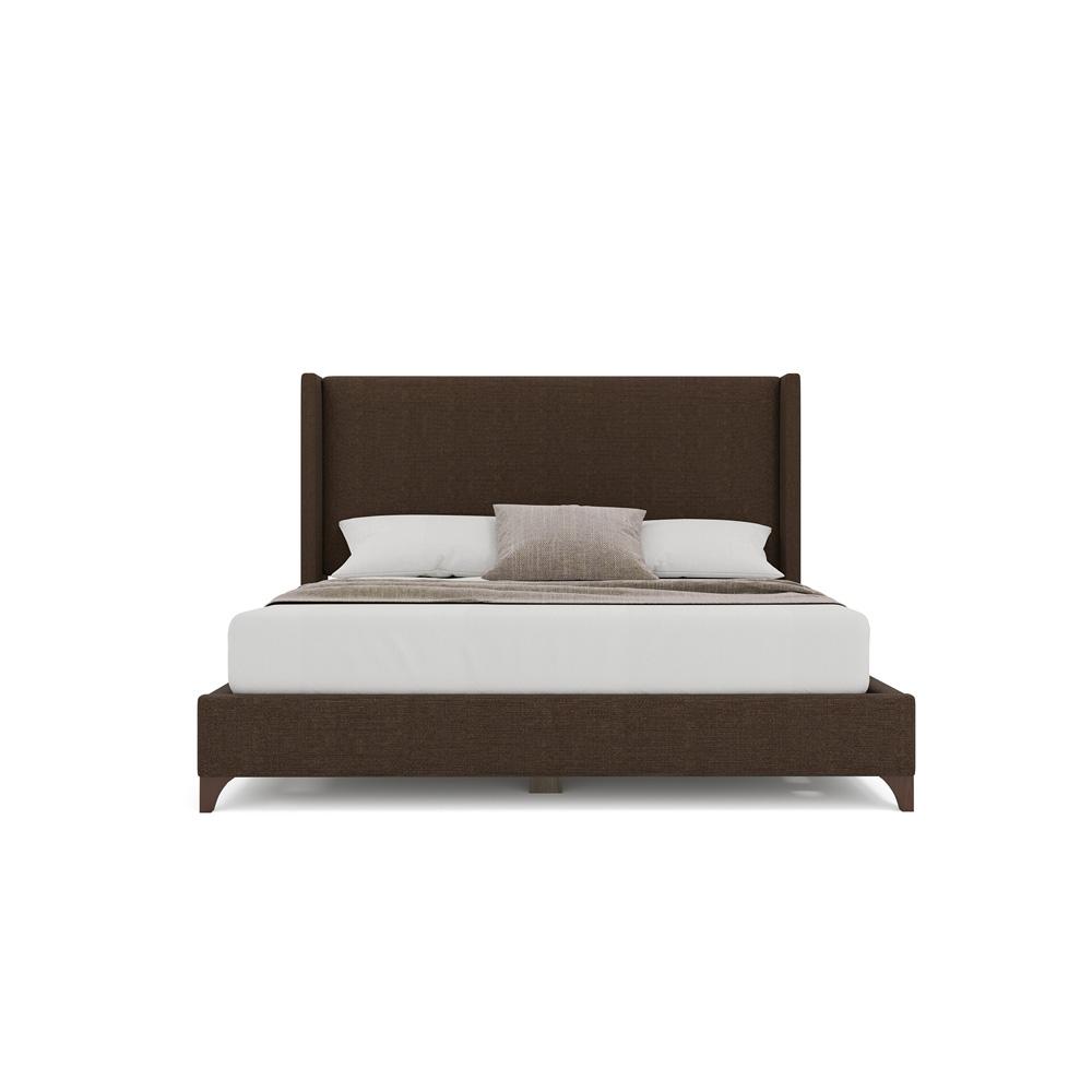 Nativa Interiors - Megan Classic Plain King Bed Brown - BED-MEGAN-PL-KN-PF-BROWN veiw 3