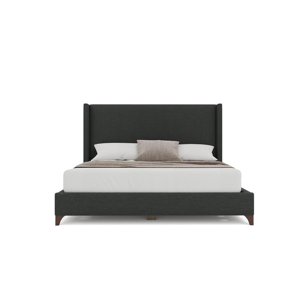 Nativa Interiors - Megan Classic Plain King Bed Charcoal - BED-MEGAN-PL-KN-PF-CHARCOAL veiw 3