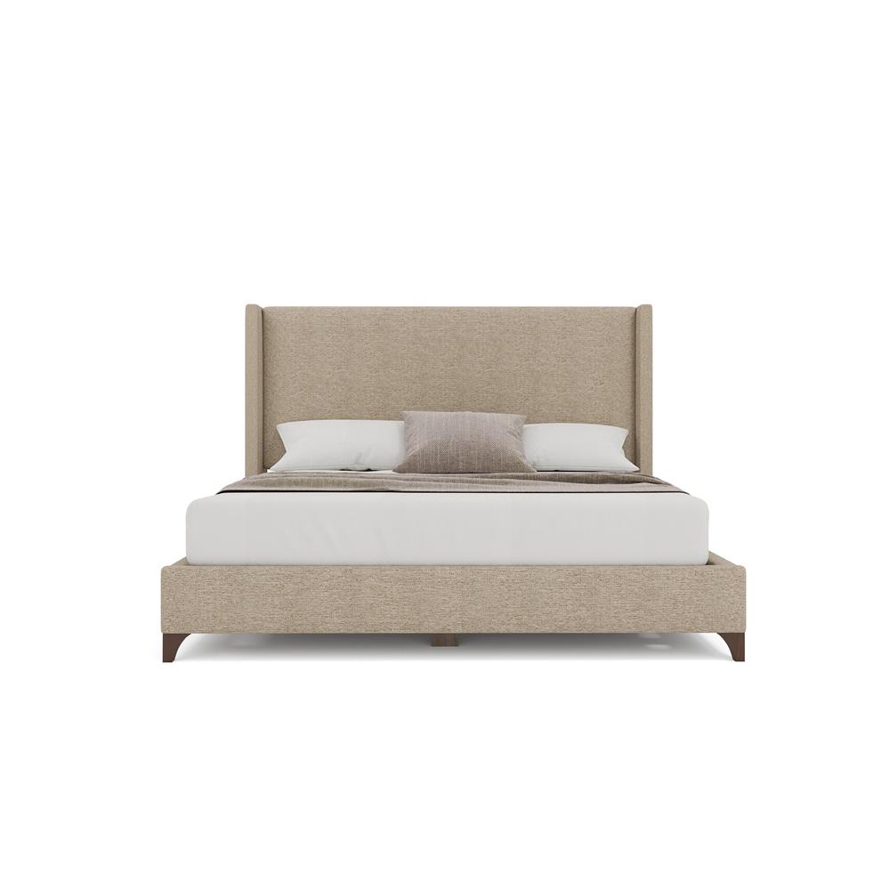 Nativa Interiors - Megan Classic Plain Queen Bed Flax - BED-MEGAN-PL-QN-PF-FLAX veiw 3