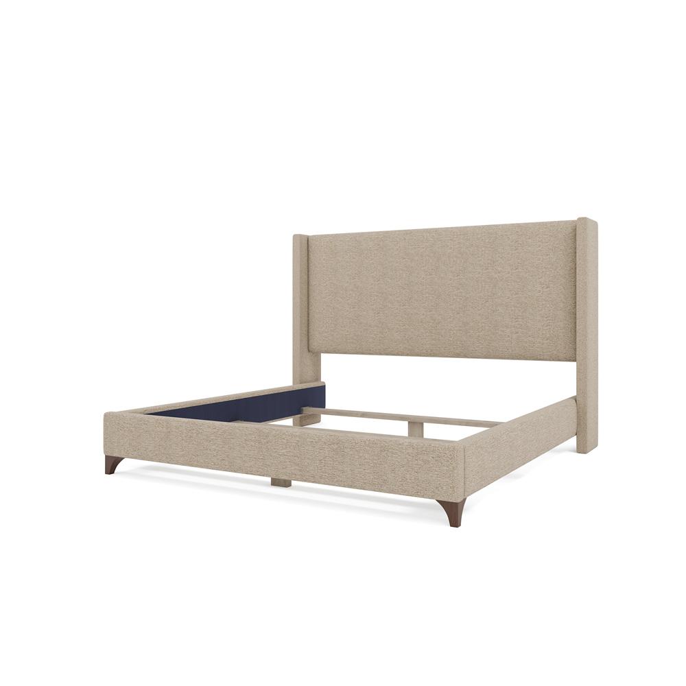 Nativa Interiors - Megan Classic Plain Queen Bed Flax - BED-MEGAN-PL-QN-PF-FLAX veiw 4