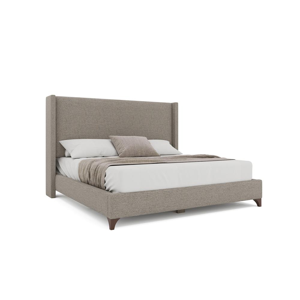 Nativa Interiors - Megan Classic Plain Queen Bed Grey - BED-MEGAN-PL-QN-PF-GREY veiw 1