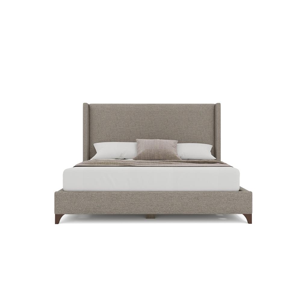 Nativa Interiors - Megan Classic Plain Queen Bed Grey - BED-MEGAN-PL-QN-PF-GREY veiw 3