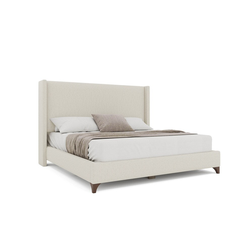 Nativa Interiors - Megan Classic Plain Queen Bed Off White - BED-MEGAN-PL-QN-PF-WHITE veiw 1
