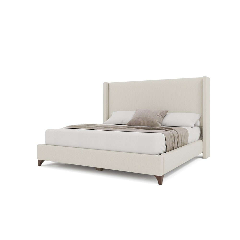 Nativa Interiors - Megan Classic Plain Queen Bed Off White - BED-MEGAN-PL-QN-PF-WHITE veiw 2