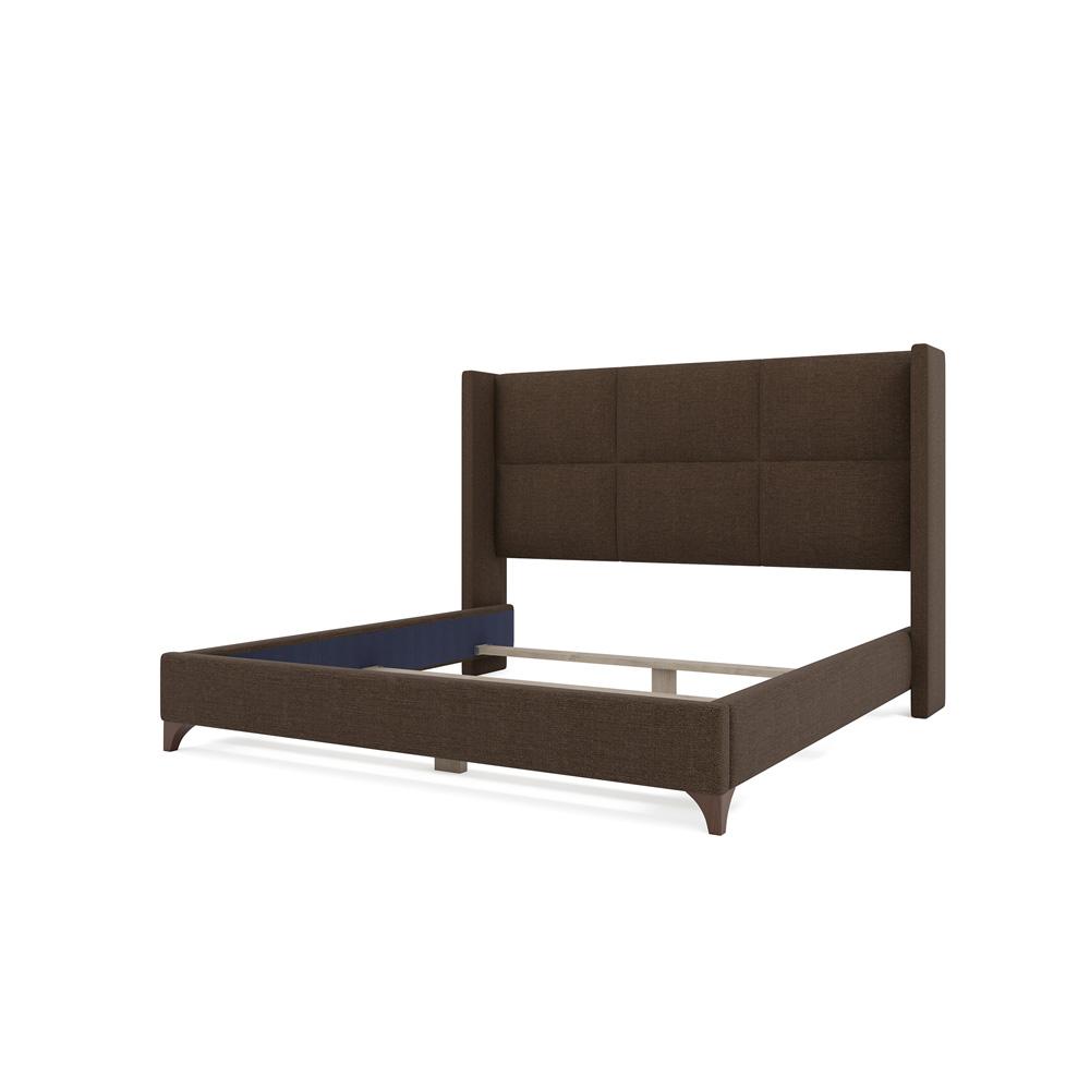 Nativa Interiors - Megan Square King Bed Brown - BED-MEGAN-SQ-KN-PF-BROWN veiw 4