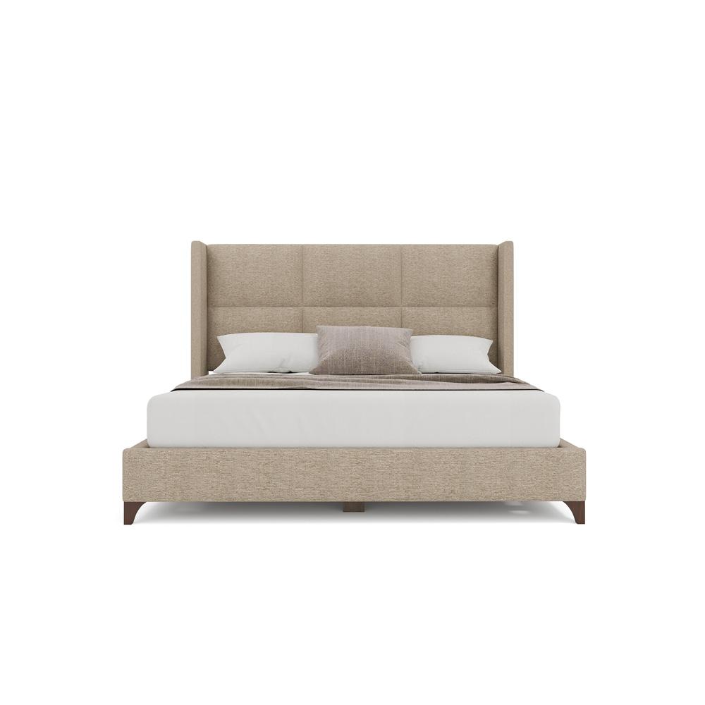 Nativa Interiors - Megan Square King Bed Flax - BED-MEGAN-SQ-KN-PF-FLAX veiw 3