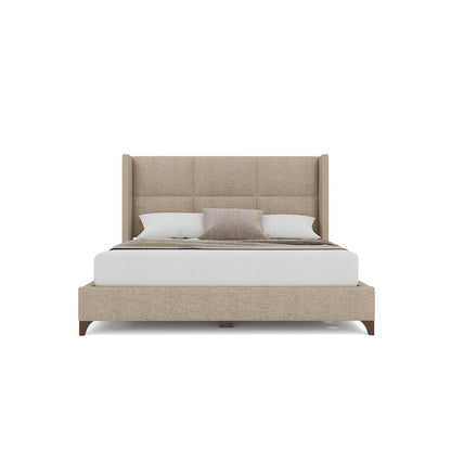 Nativa Interiors - Megan Square King Bed Flax - BED-MEGAN-SQ-KN-PF-FLAX veiw 3