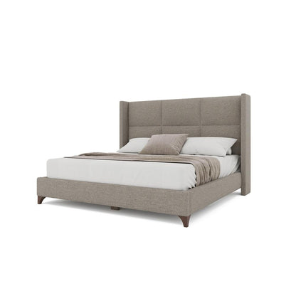Nativa Interiors - Megan Square King Bed Grey - BED-MEGAN-SQ-KN-PF-GREY veiw 2