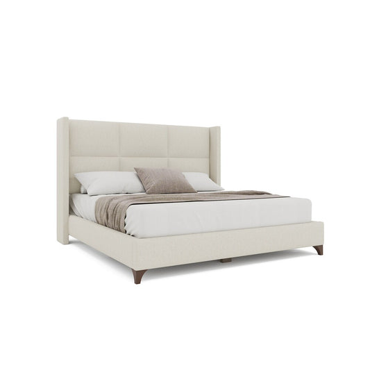 Nativa Interiors - Megan Square King Bed Off White - BED-MEGAN-SQ-KN-PF-WHITE veiw 1