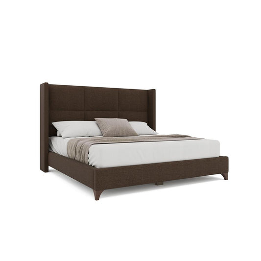 Nativa Interiors - Megan Square Queen Bed Brown - BED-MEGAN-SQ-QN-PF-BROWN veiw 1