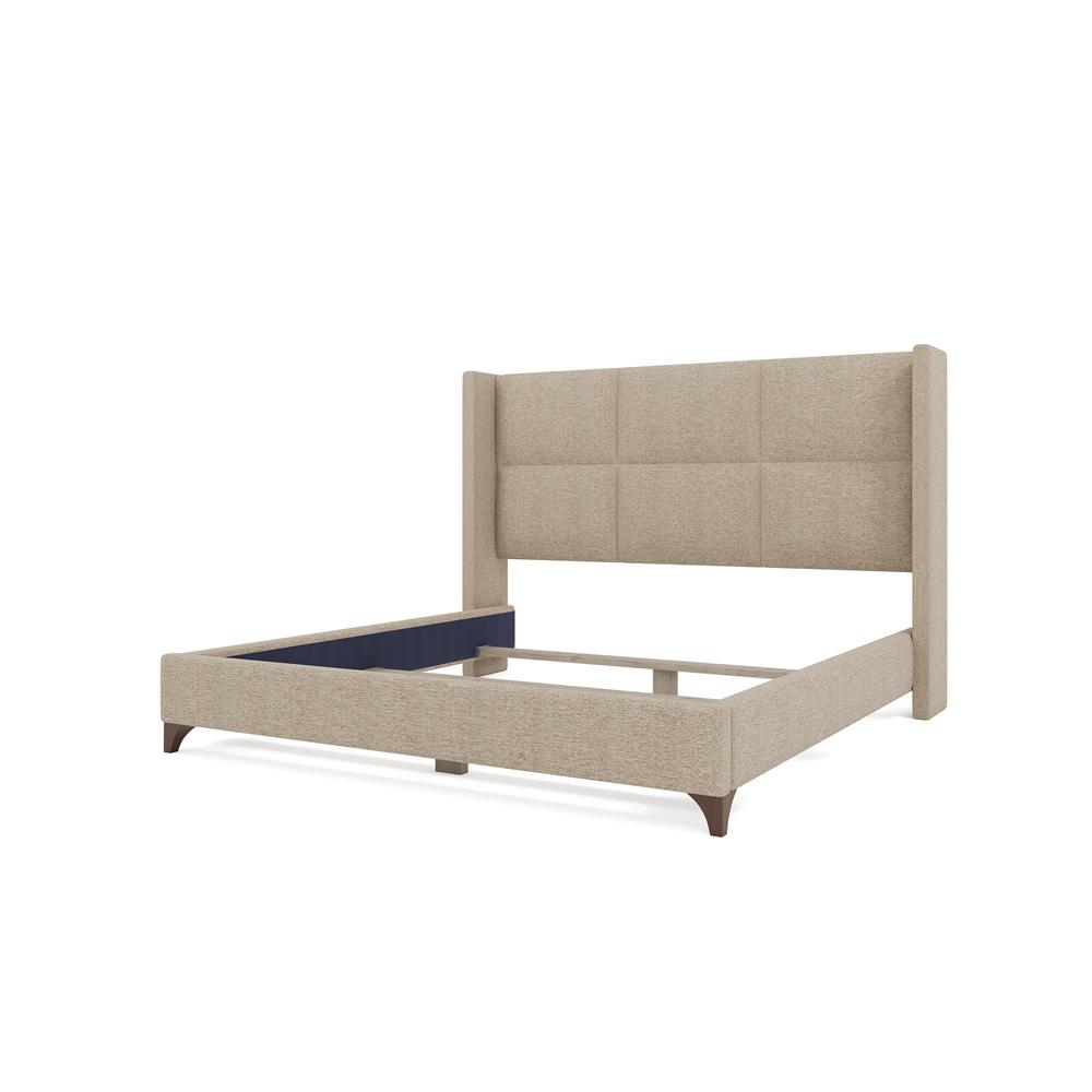 Nativa Interiors - Megan Square Queen Bed Flax - BED-MEGAN-SQ-QN-PF-FLAX veiw 4
