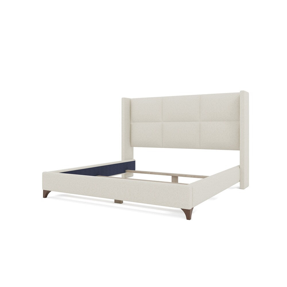 Nativa Interiors - Megan Square Queen Bed Off White - BED-MEGAN-SQ-QN-PF-WHITE veiw 4