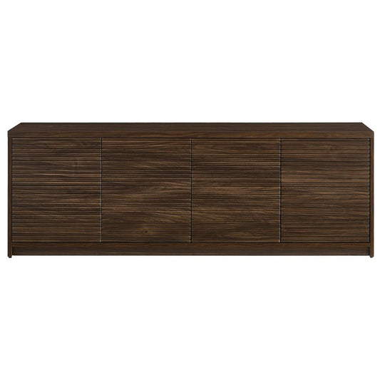 Hudson & Canal - Desmond Rectangular TV Stand for TVs up to 78in in Dark Oak - TV2298 veiw 2