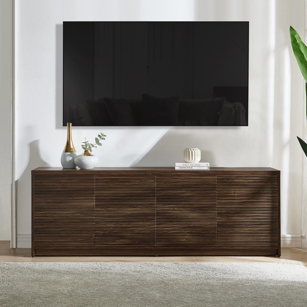 Hudson & Canal - Desmond Rectangular TV Stand for TVs up to 78in in Dark Oak - TV2298 veiw 4